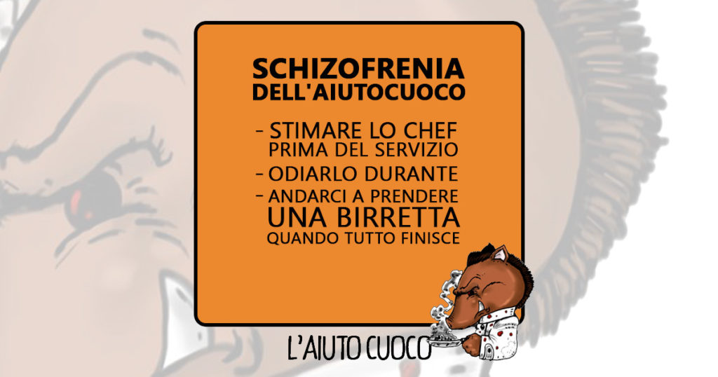 l'aiutocuoco - schizofrenia - Vignetta fb