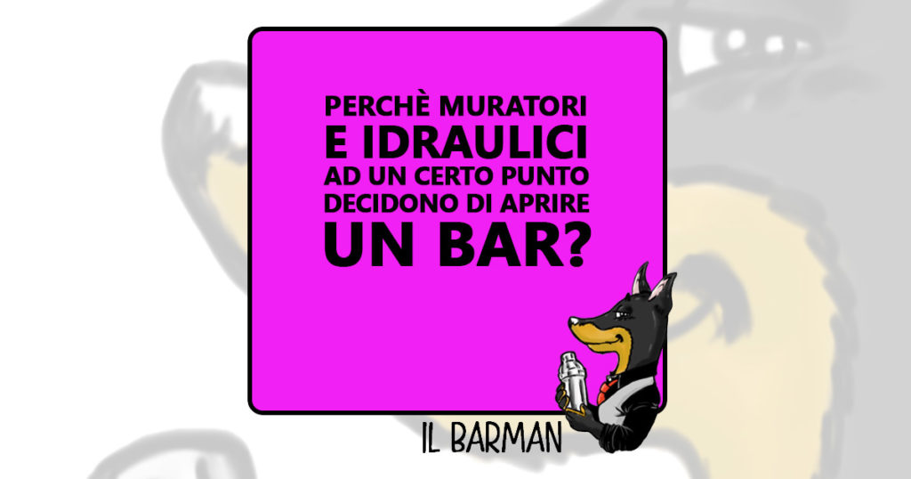 Il Barman - Muratori e idraulici - Vignetta